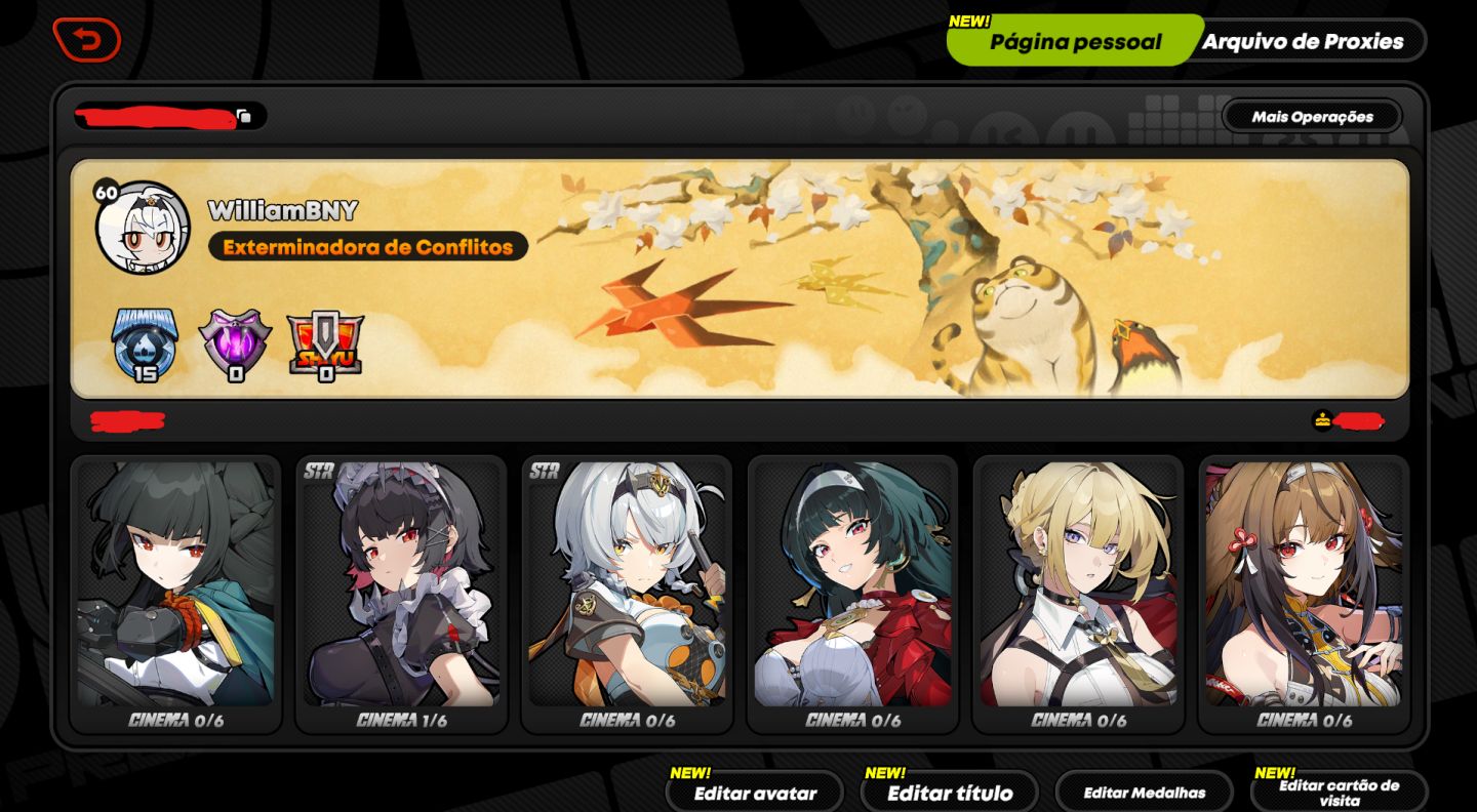 CONTA ENDGAME | HONKAI: STAR RAIL + ZENLESS ZONE ZERO | SERVIDOR AMÉRICA