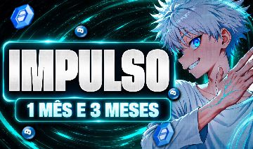 IMPULSO NO SEU SERVIDOR DISCORD - BOOST IMPULSO 1/3 MÊS