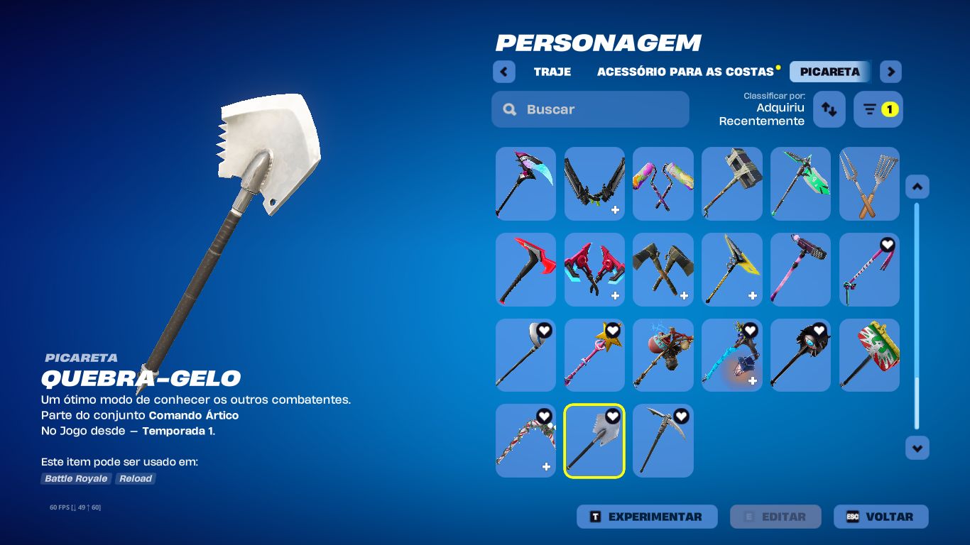 Conta FORTNITE a venda season 5, Skins antigas e Picaretas.