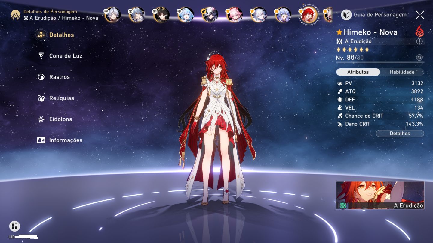 Conta End Game Honkai Quase Todos os Bonecos 5