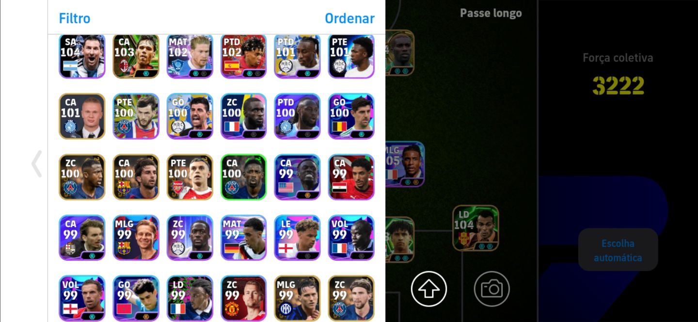 CONTA TOP 3222++ HAZARD/ OKOCHA/ NEYMAR/ OLISE/ PACKS E+++