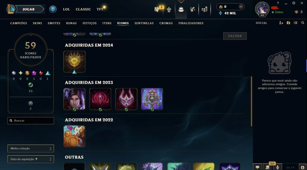 Conta main sup peel | diamante 4 com 69% de WR !