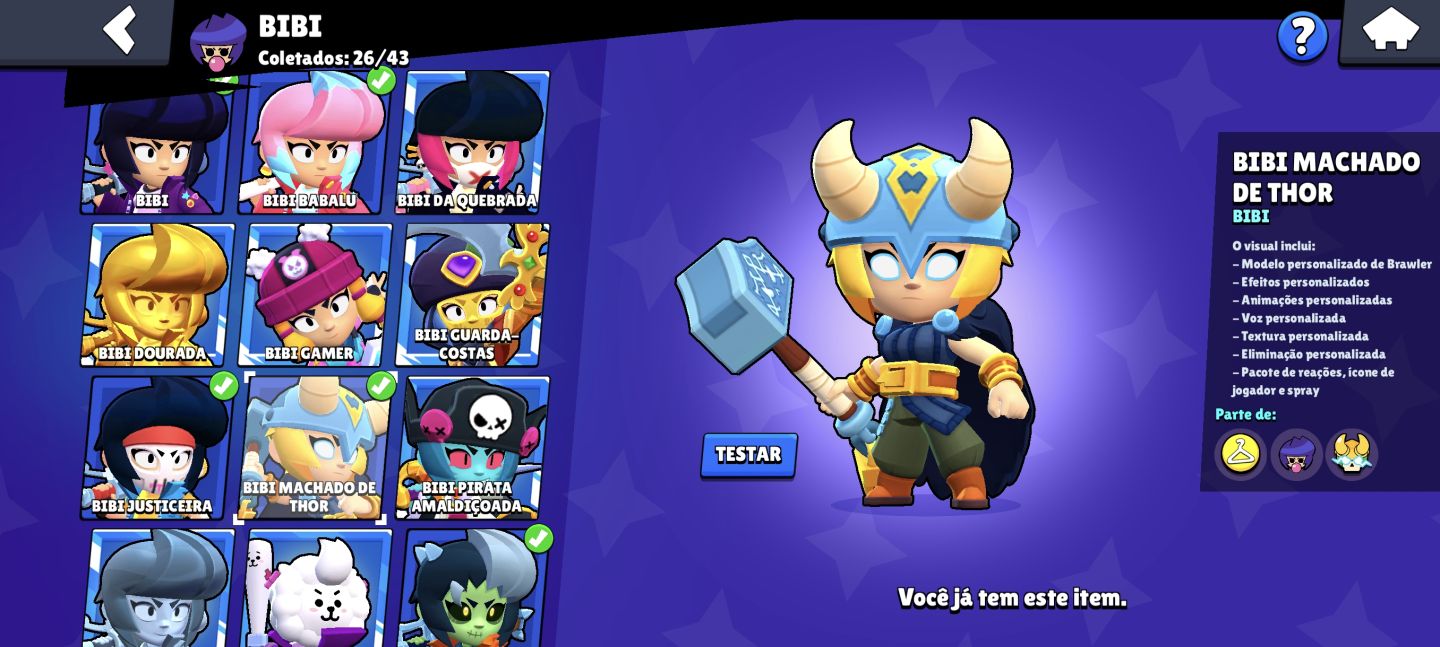 Brawl Stars | 63K+ Troféus | 104 Brawlers | Skins RARAS e ANTIGAS | 300+ Visuais
