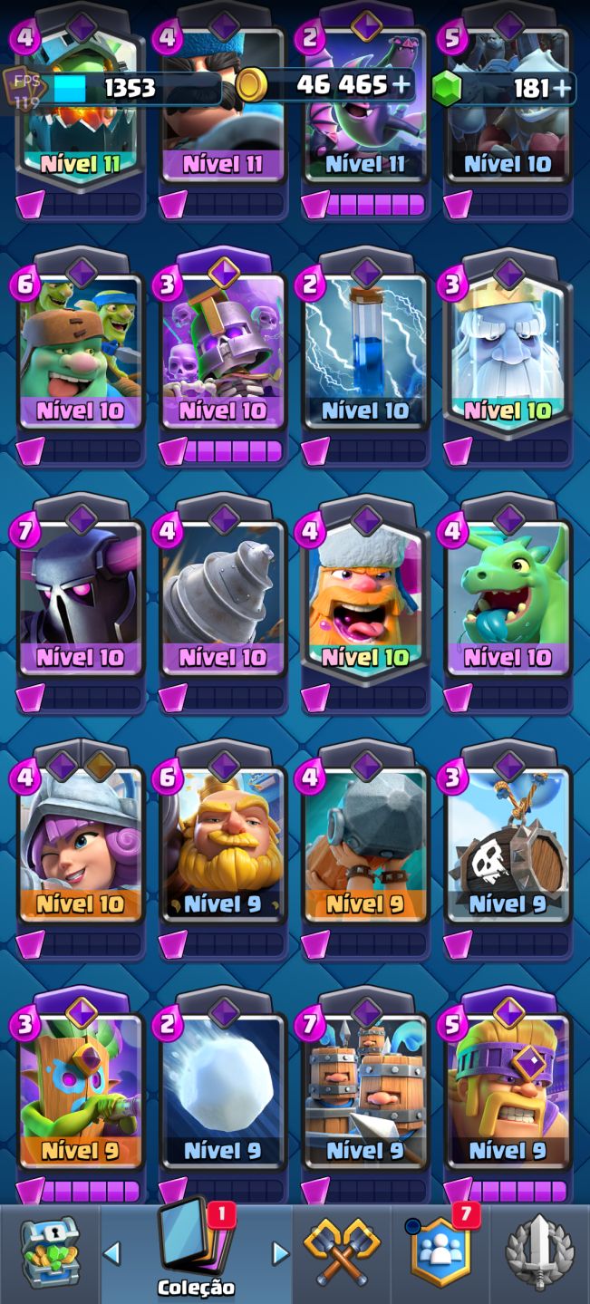 Conta Clash Royale com 10 k de troféus