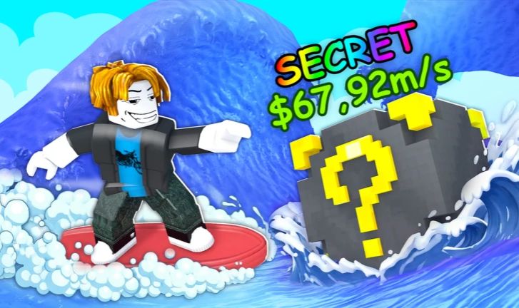 Surfe por Blocos Sortudos / Surf for Lucky Blocks (blocos transcendente)