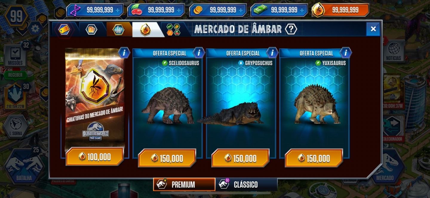 TOP 1 VENDAS - DINHEIRO/DNA's/ÂMBAR/LEALDADE E MUITO MAIS NO JURASSIC WORLD