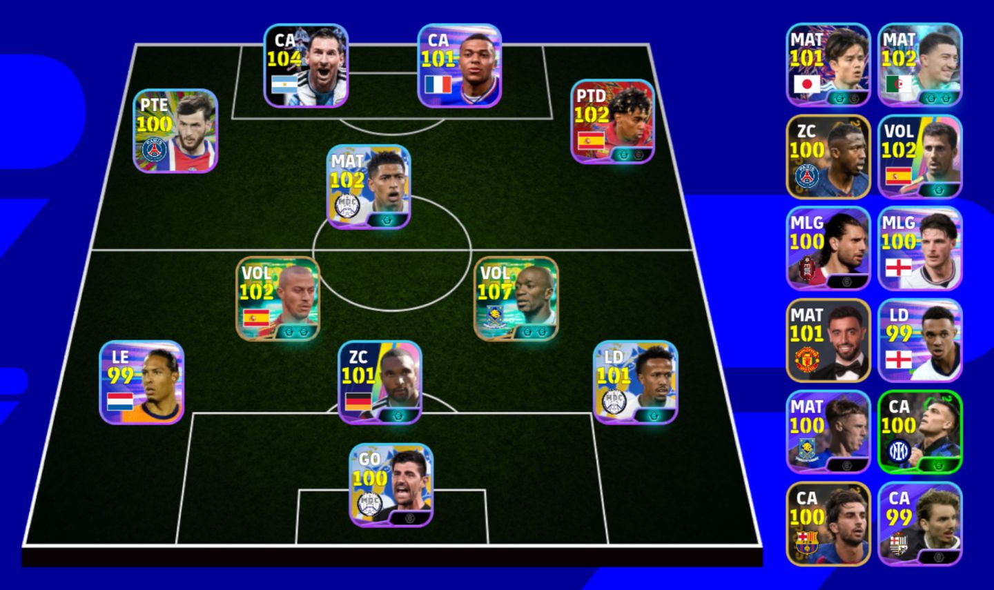 CONTA DE EFOOTBAL COM +3140 DE FORÇA E COM K MELHOR VOLANTE DO JOGO (Makelele)