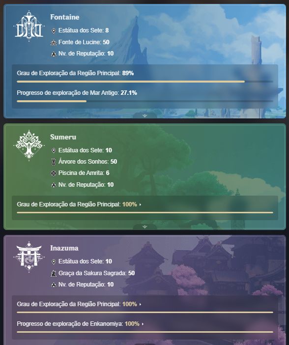 Conta de Genshin com Mavuika C2, Furina C2, Xilonen e etc! - Endgame - Aether!