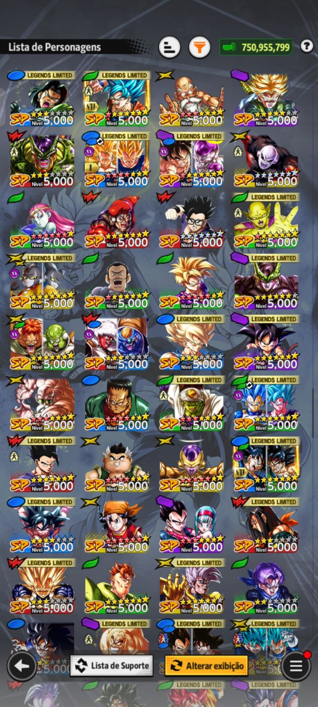 CONTA DRAGON BALL LEGENDS À VENDA
