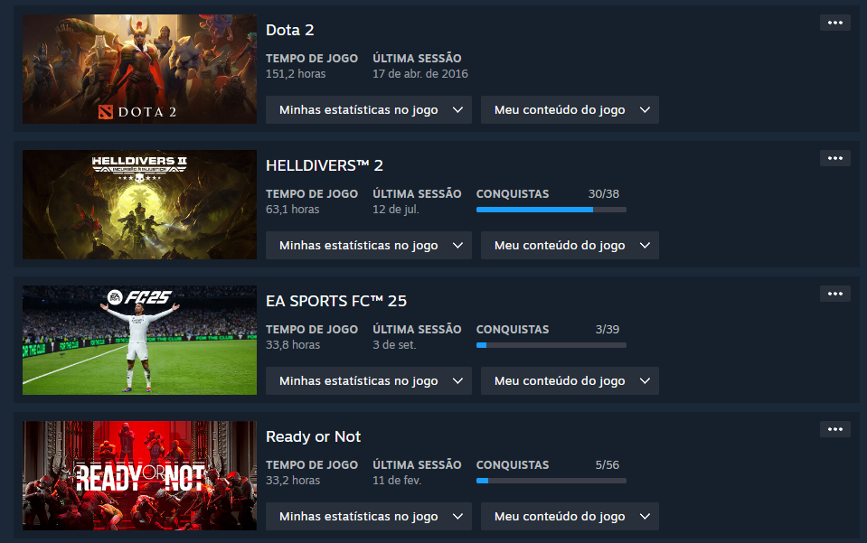 CONTA STEAM HIGH-END | EA FC 26 + Space Marine 2 + CS2 Prime (Global)