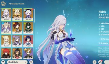 GENSHIN Skirk, ChioriC1+bis, XilonemC1+bis, Nefer, USER E NIVER LIVRES