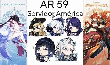 Conta de Genshin AR 59 com vários t5