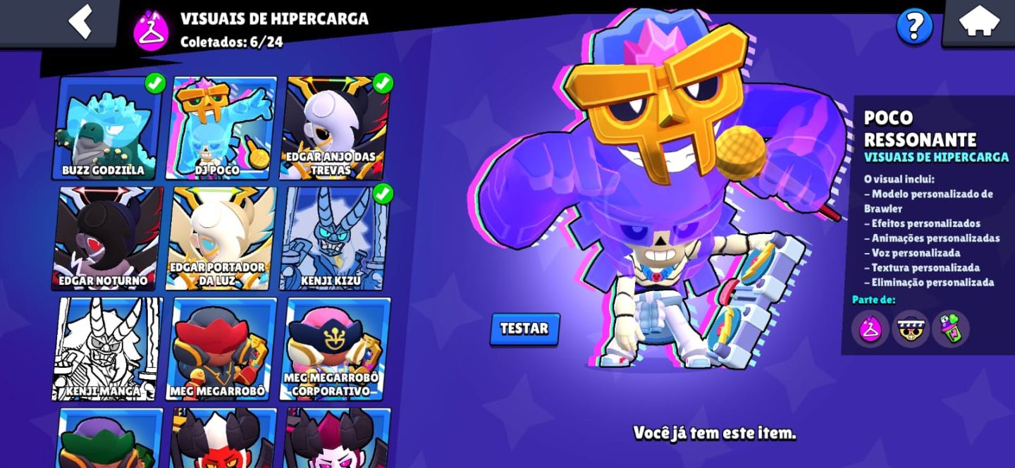 Conta de Brawl Stars | 91K de Troféus | Skins Exclusivas! | Criação: 2020 | Rara