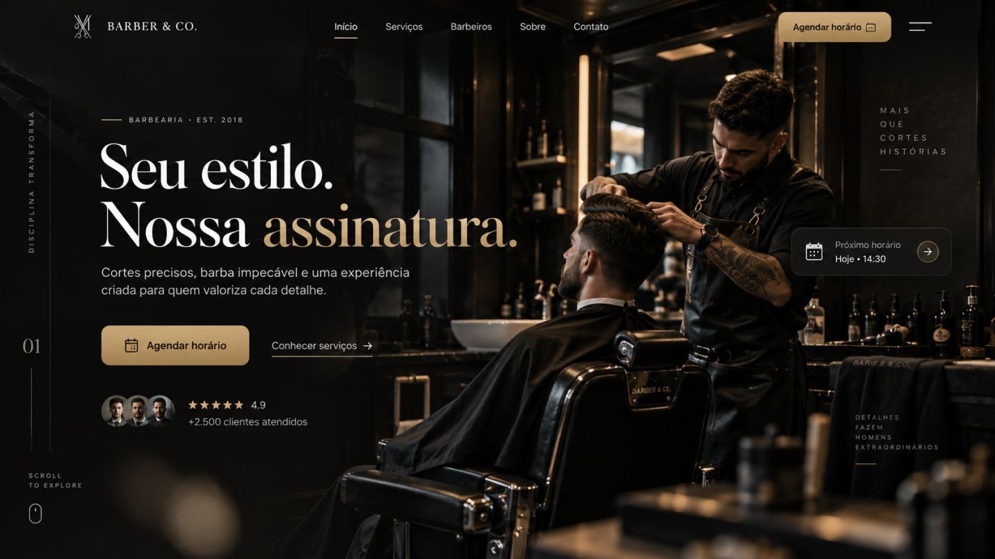 Criação de Sites Profissionais | Design Premium + Entrega Rápida