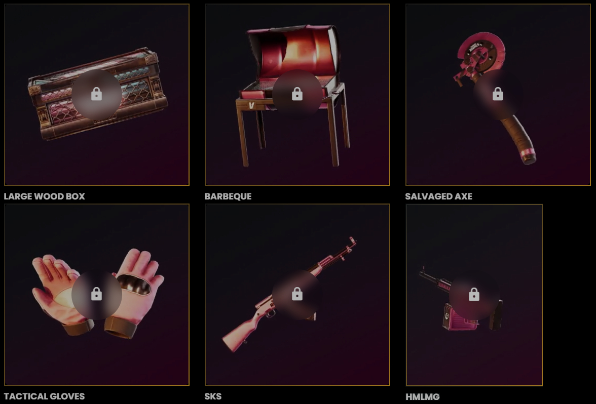 [DROP NOVO] RUST TWITCH/KICK DROPS / 49+50+51+52+53 (56 SKINS)