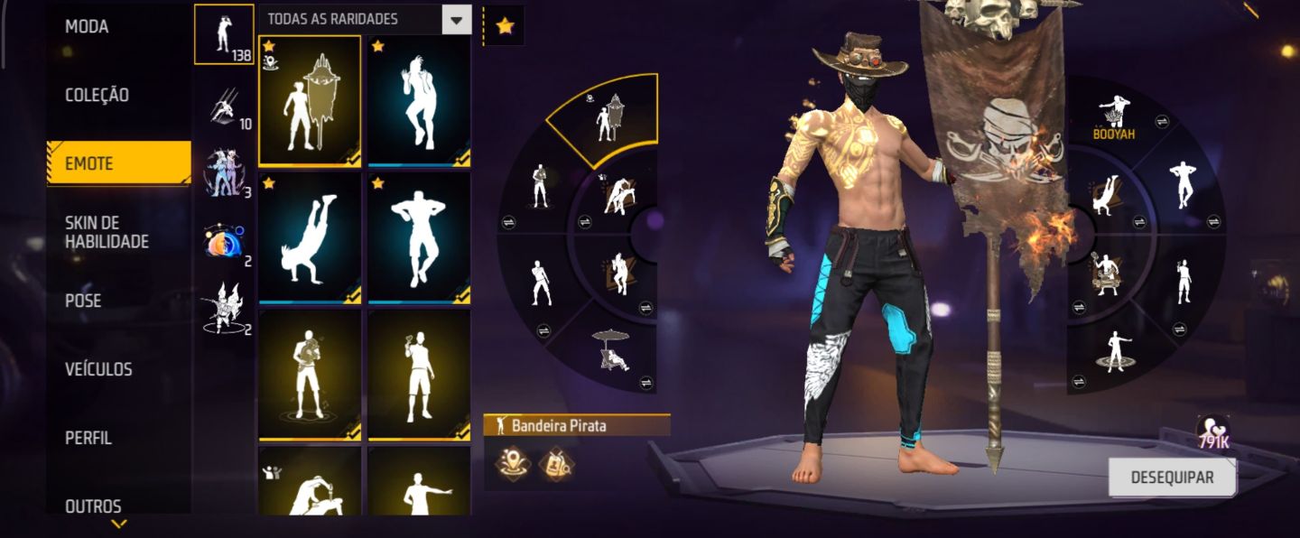 Conta de Free fire prime 8