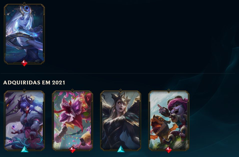 Conta LoL Diamante 3 - 01 PDL - 101 SKINS