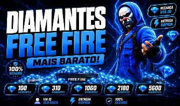 [MAIS BARATO!] DIAMANTES FREE FIRE VIA ID ENTREGA RÁPIDA 100% SEGURO