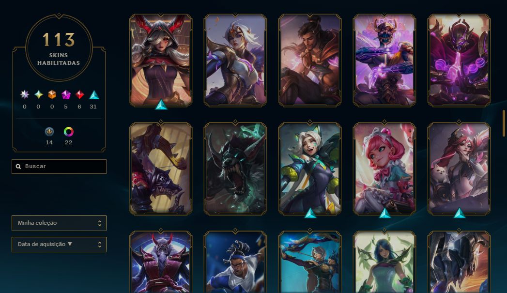 CONTA LOL - LV 98 - PLATINA