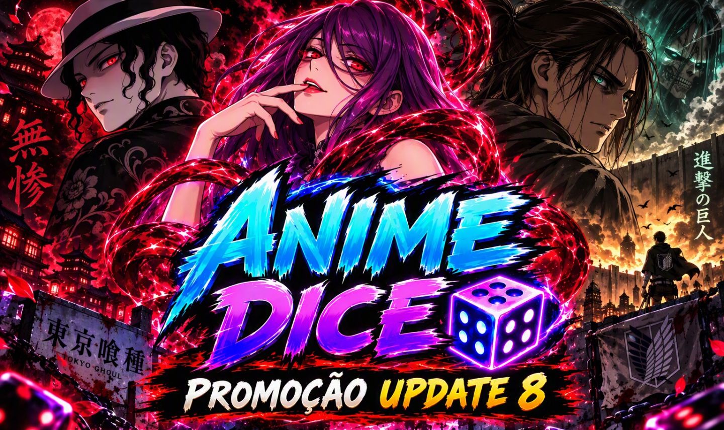 [PROMO UPDATE 8] Anime Dice (Role Dados de Anime) Roblox - Personagens /Itens/JP