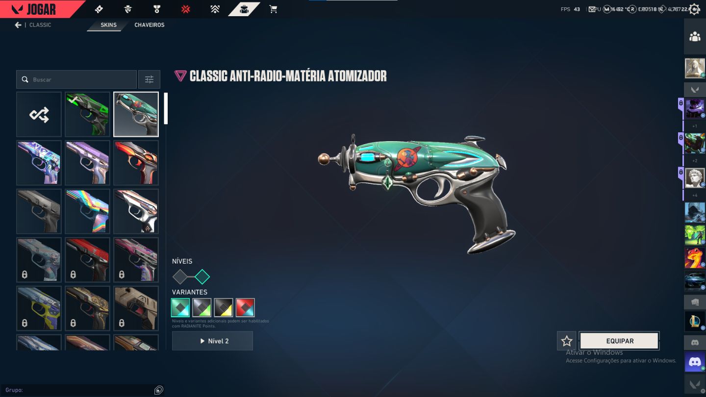 Conta de Valorant DIMA 3 Com skin