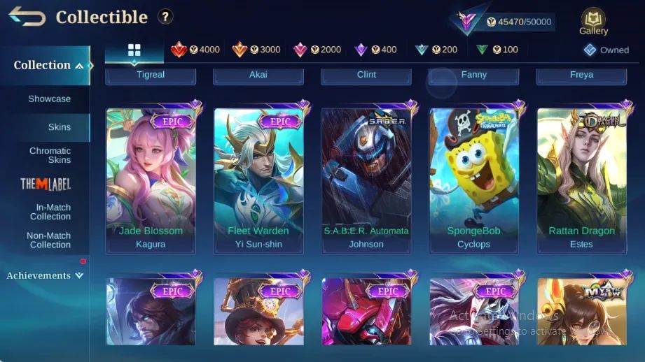 CONTA MOBILE LEGENDS COM 213 SKINS [SMURF] LEIA A DESCRIÇÃO