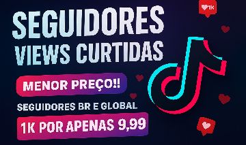 SEGUIDORES TIKTOK, CURTIDAS E VIEWS (PROMOÇÃO) ENTREGA RÁPIDA!