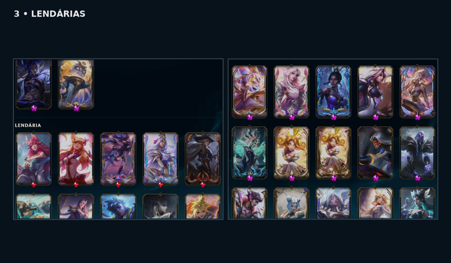 CONTA LOL 815 SKINS + VALORANT COM SKINS