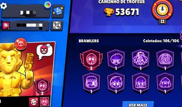 Conta brawl stars 50k+ bastante recursos