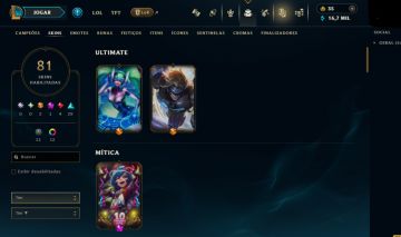 CONTA UNRANKED LEVEL 138 | PRATA 1 | 81 SKINS | 115 CAMPEOES | FULL ACESSO