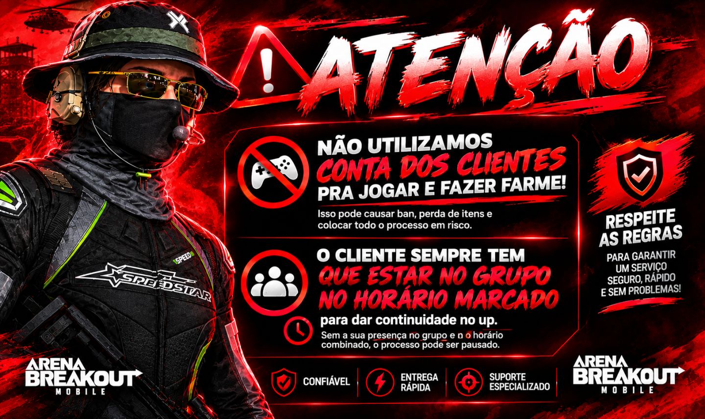 [UP DE CONTAS] -//ARENA BREAKOUT MOBILE -[VALORES ALTO]
