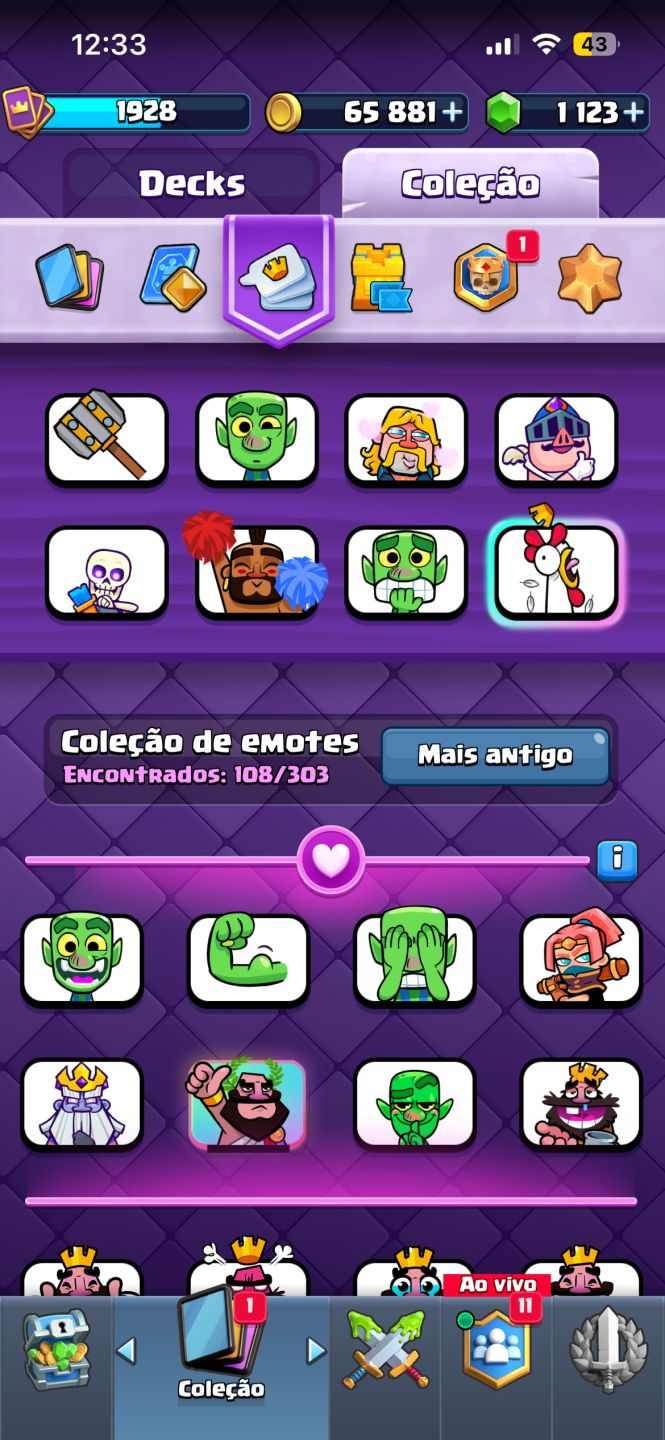 Conta Clash Royale conta upaderrima