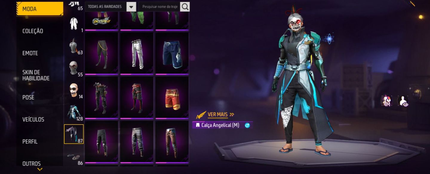 Conta de free fire prime 6