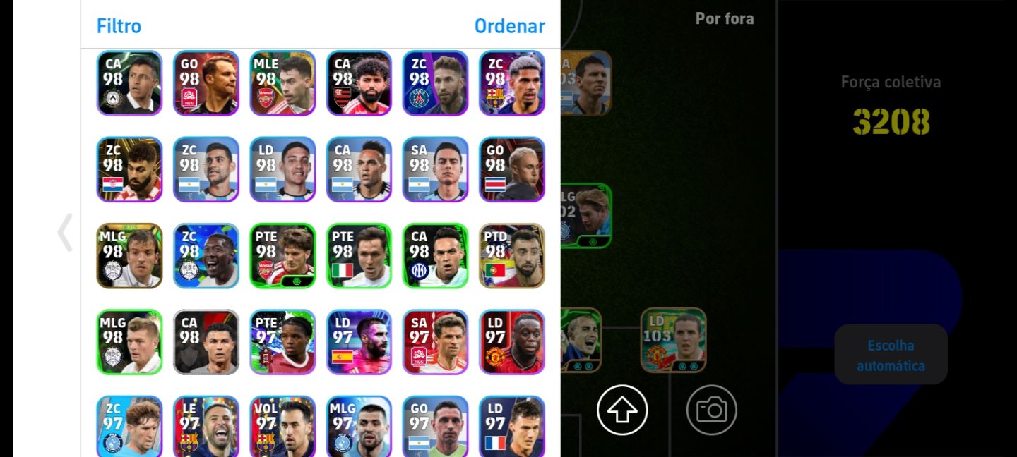 CONTA EFOOTBALL RARA 3210 DE FORÇA