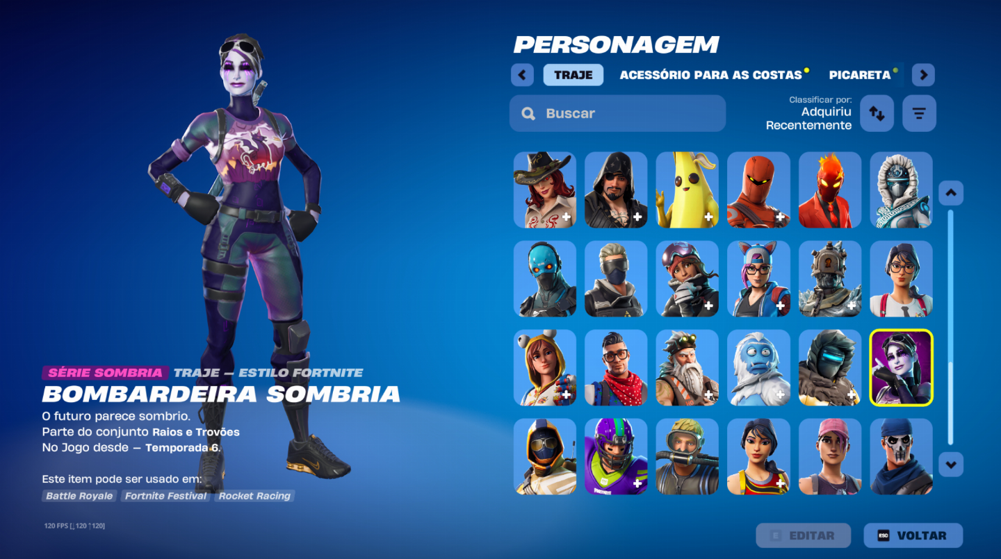 Conta de Fortnite e Fortnite SALVE O MUNDO + conta da Epic com jogos pegos