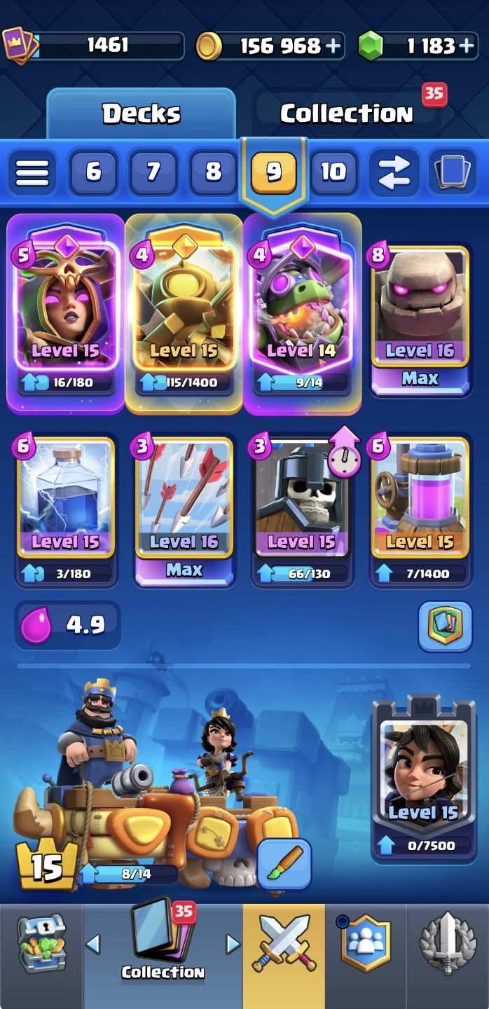 Conta de Clash Royale arena 30
