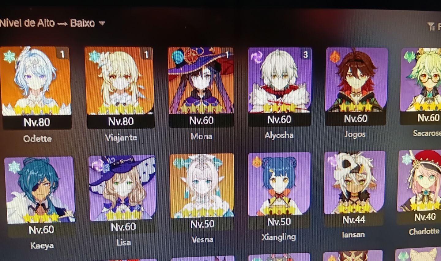 Contas juntas de zzz genshin e HSR!
