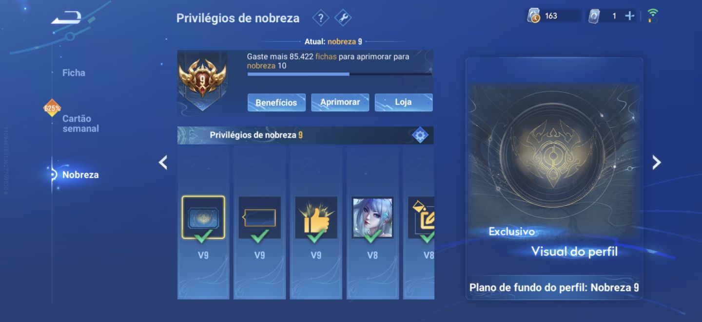 (Acesso full) Conta hok NOBREZA 9 | 7 flawless