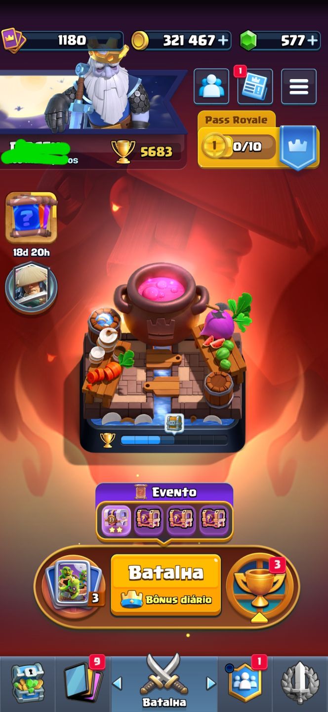 CONTA CLASH ROYALE MUITO BOA E ANTIGA