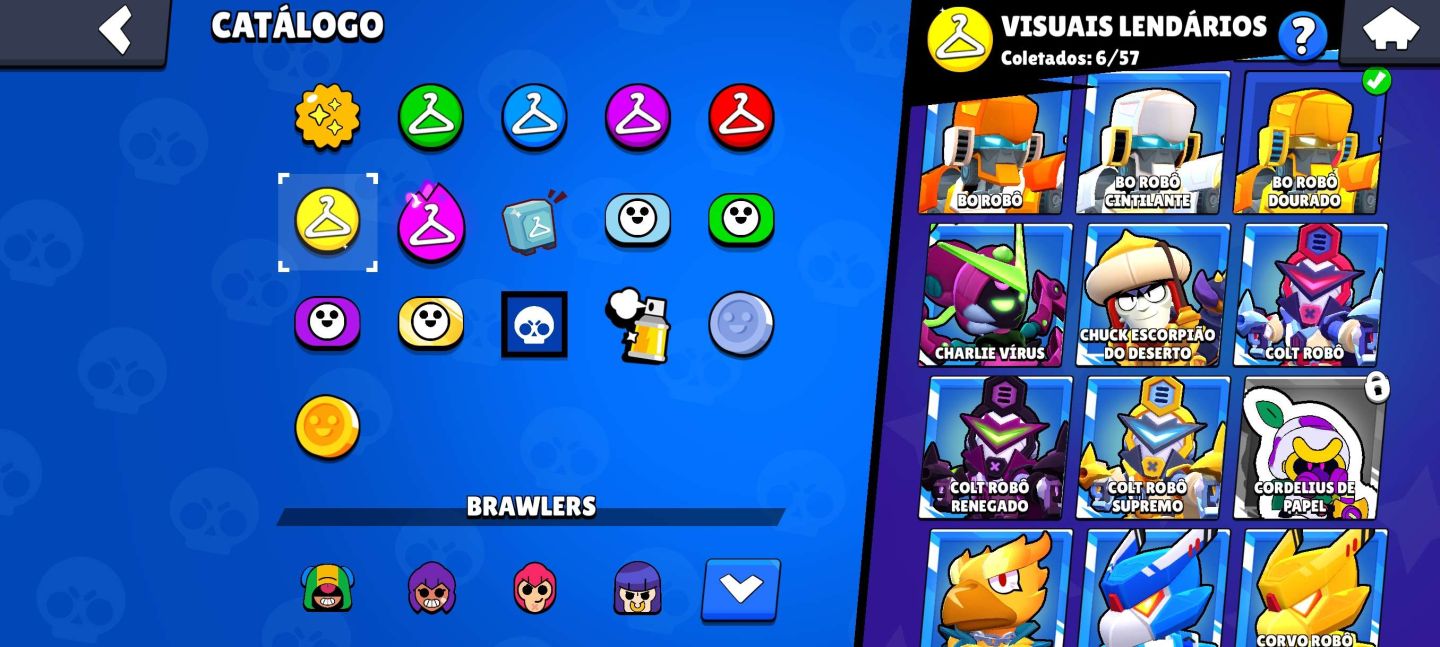 Conta Brawl Stars super rara com skins exclusivas