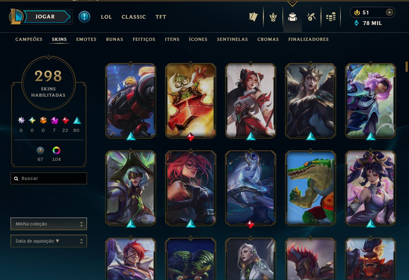 Conta League Of Legends Ouro 2 do Beta