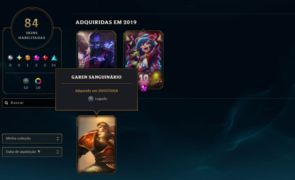 [Entrega Automática] Lol Esmeralda, 84 Skins, + Raras! Honra 4, 36K Ea, Lvl 100