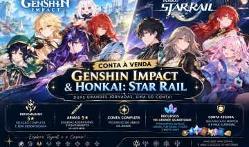 Genshin Impact + Honkai: Star Rail | Conta Completa | End game