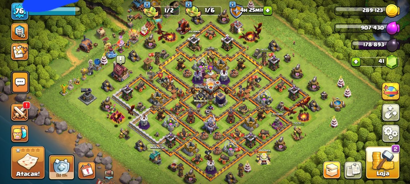 Contas de clash of clans cv12 a cv11