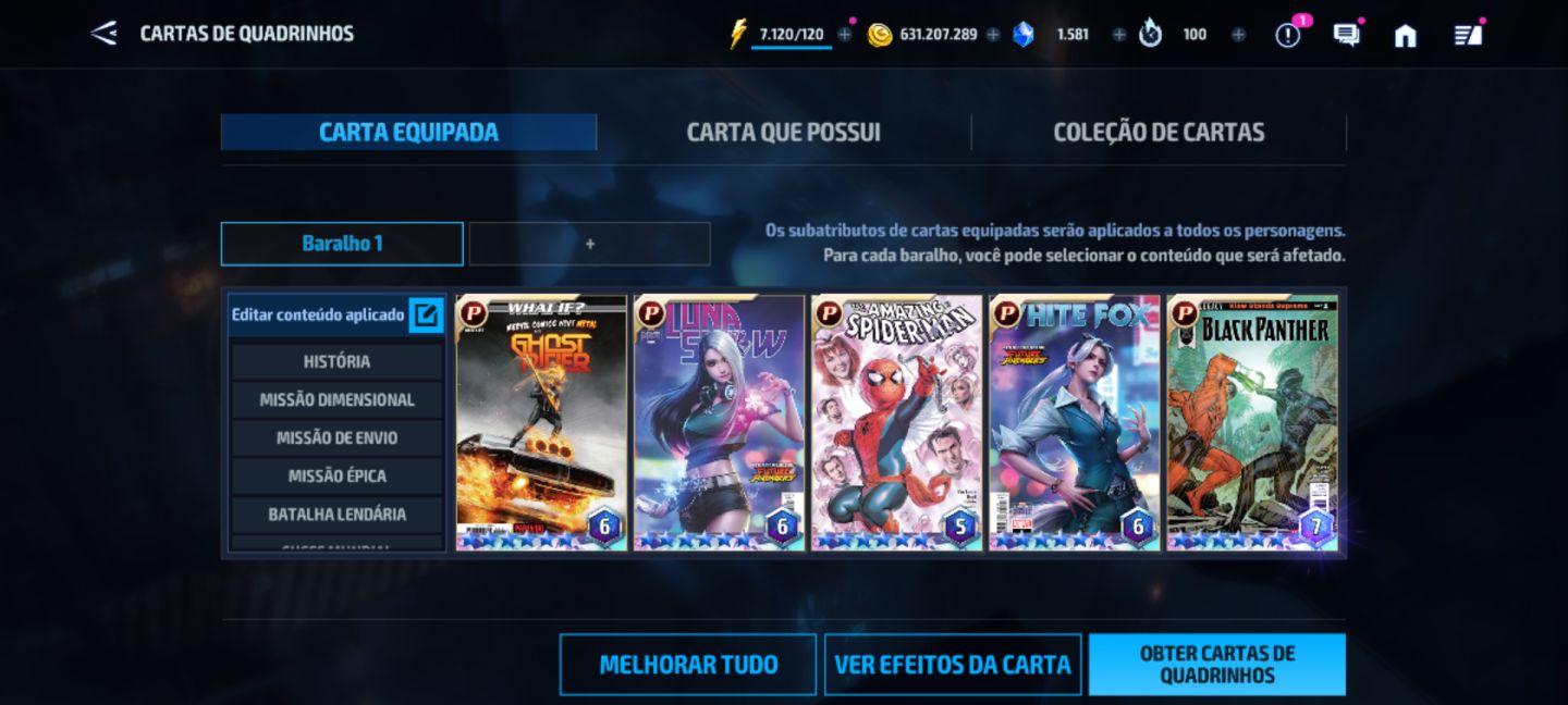 Conta avançada MFF