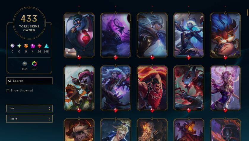 4K+ GASTOS MUITAS FACAS UNRANKED CHAVEIRO ASCENDENTE MTS SKINS RARAS LOL