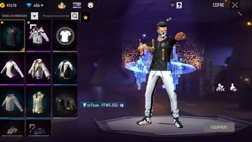 CONTA FREE FIRE LVL 15 MESTRE BR| TUNG TUNG|HYPE VISU|CAMISA FLUXO E 686 DIMAS