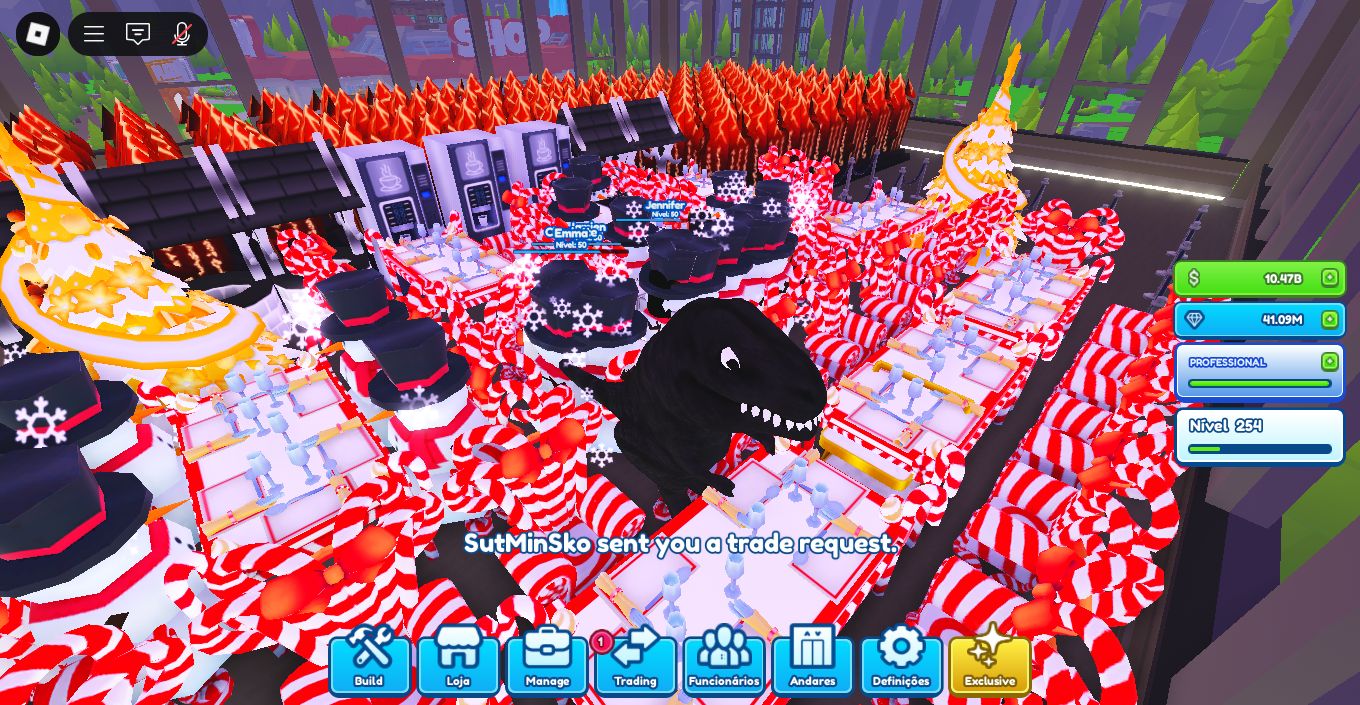 VENDA DE ITENS MY RESTAURANT ROBLOX