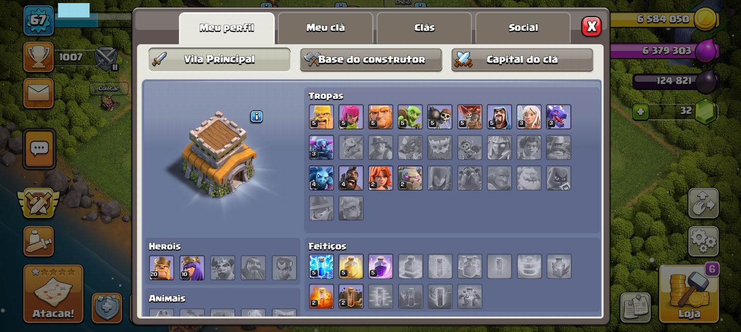 Conta de Clash of Clans CV8 Full