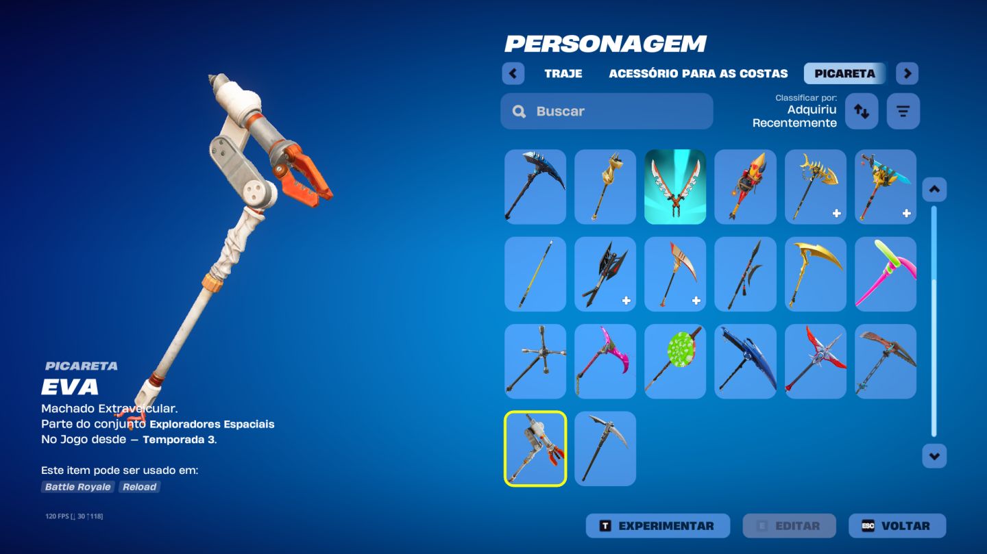 Conta og fortnite s3, s4 e s5 incompletas